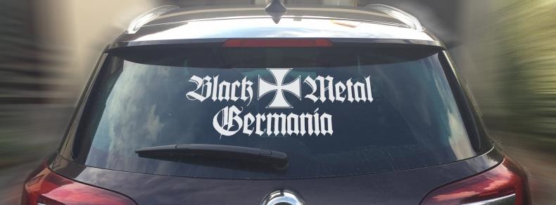 Black Metal Germania Heckscheibenaufkleber